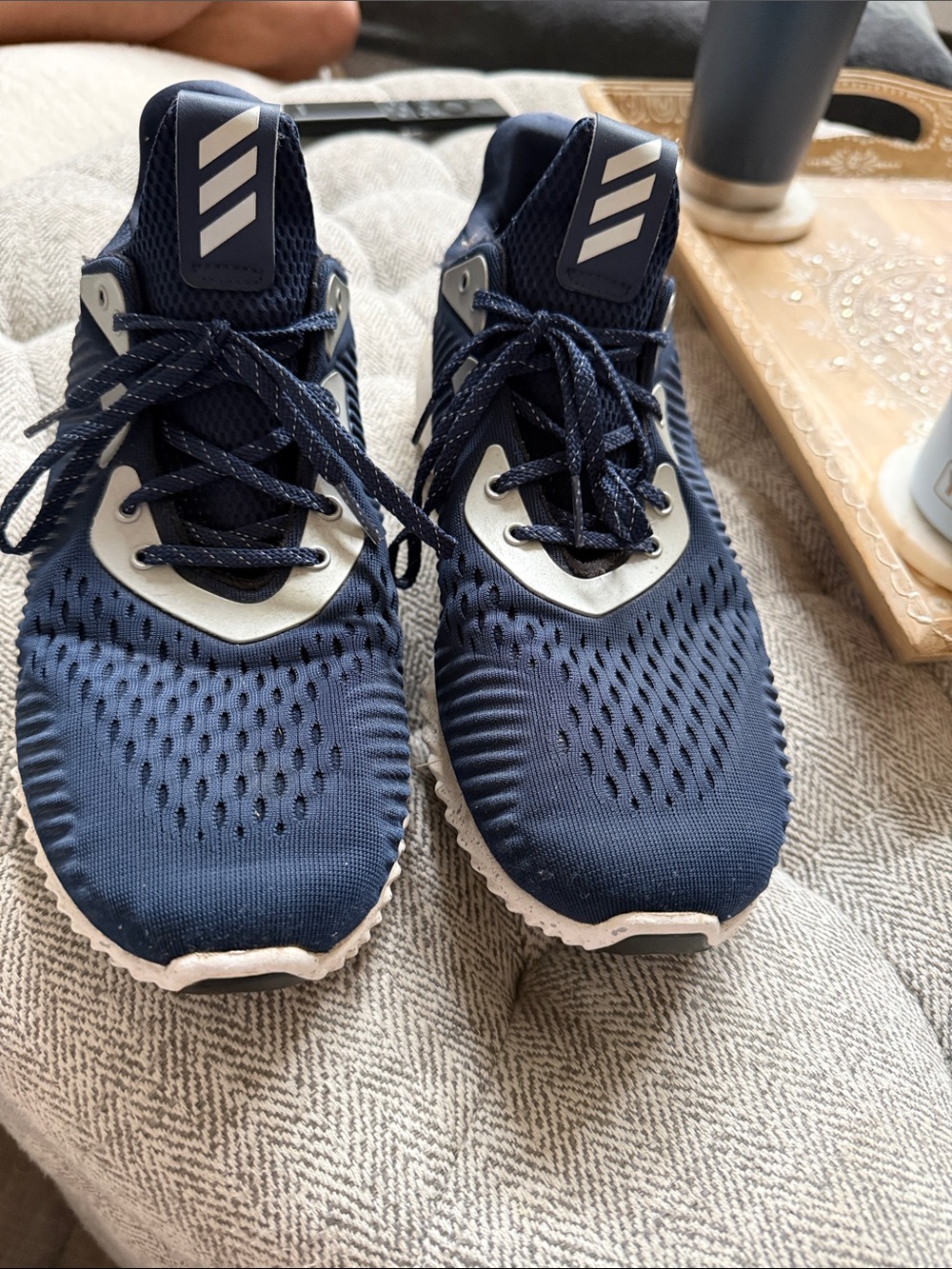 Men’s Navy Athletic Lace-Up Sneakers - Unbranded